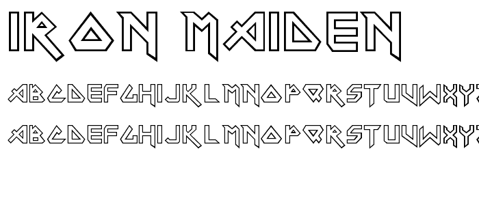 Iron Maiden font